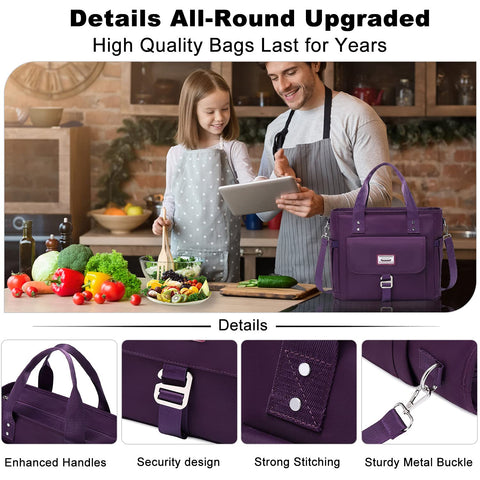 Weitars lunch bag leak-proof liner helps keep contents tidy