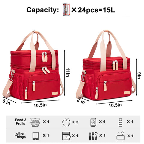 Weitars lunch bag waterproof down compartment keeps contents dry in wet conditions