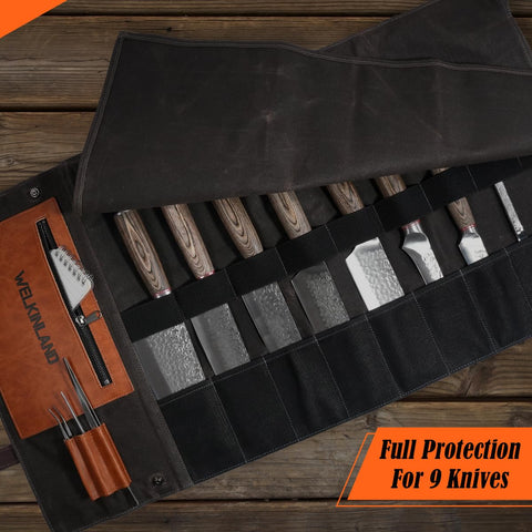 WELKINLAND bezel secured knife holder protects blades during transport