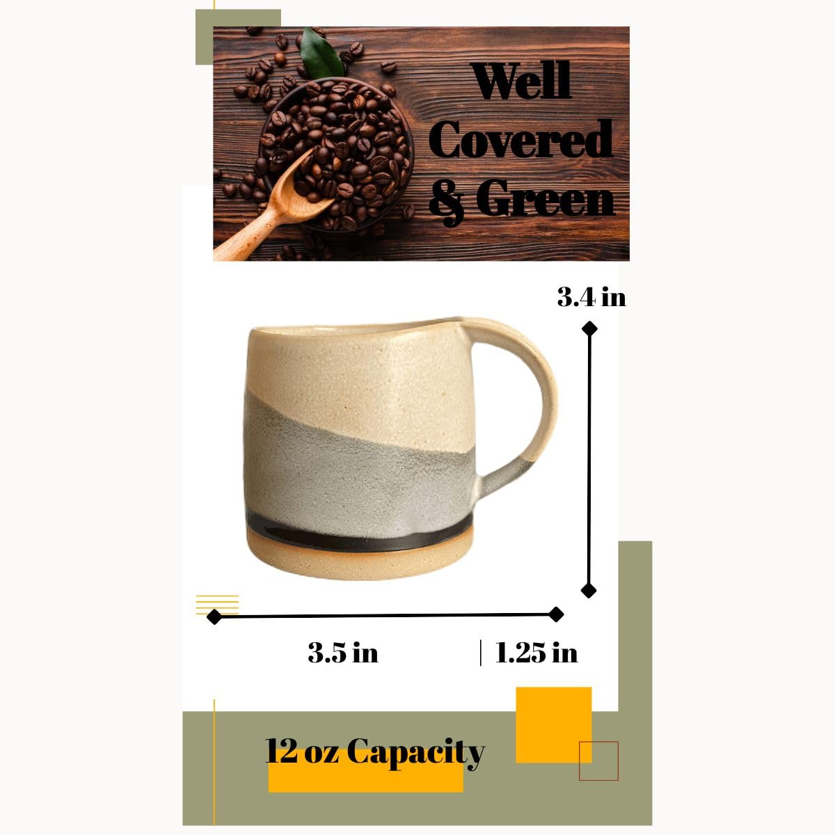 Well Covered & Green pair on table demonstrates versatile hot or cold drinks