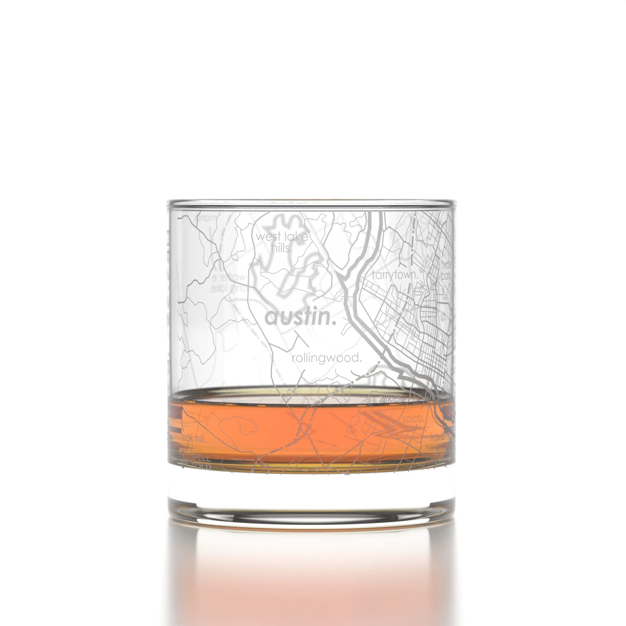 Well Told 11 oz glass with heavy base ideal for sipping whiskey