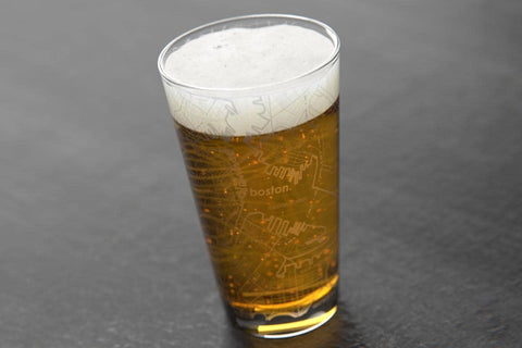 Well Told Boston Map Pint Glass dishwasher safe for easy cleanup after gatherings