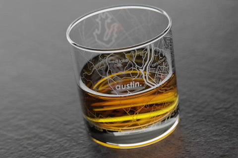 Well Told dishwasher safe map glass designed for easy clean up and durability