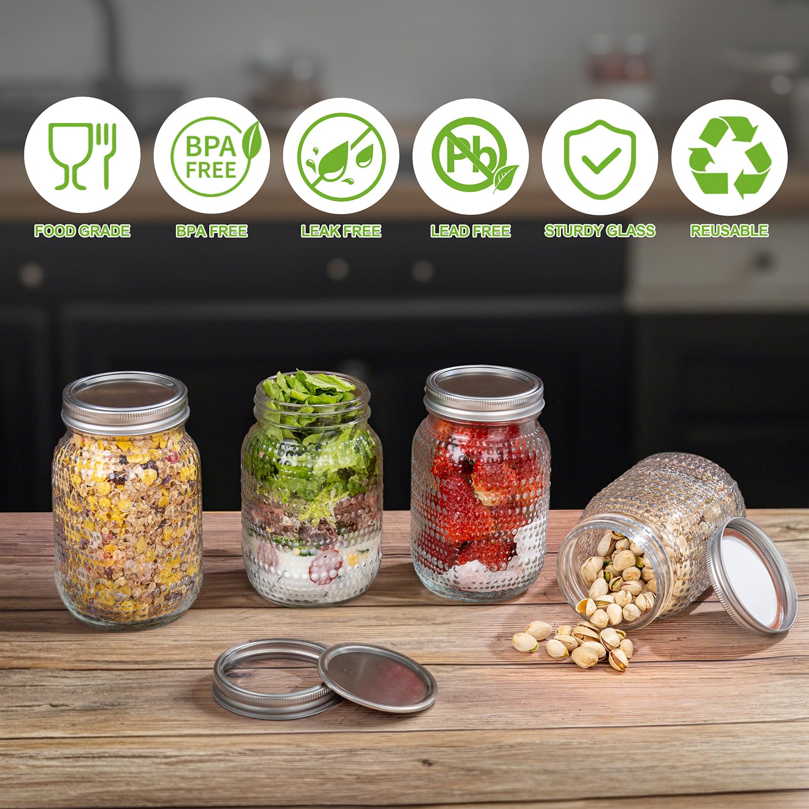 WELLIFE jars for decor, crafts, candles, and gifts