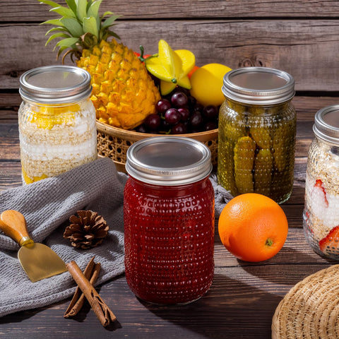 WELLIFE wide-mouth jar for easy loading and scooping chunky ingredients