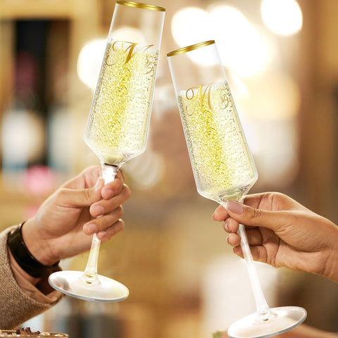 Wells engraved Mr & Mrs flutes with premium keepsake appeal.