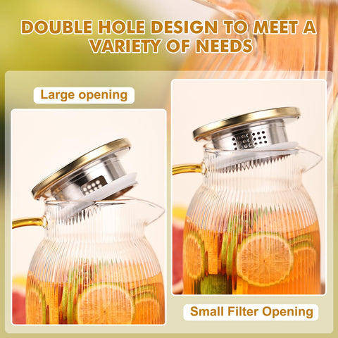 Wells ribbed glass pitcher temperature range for hot and cold drinks