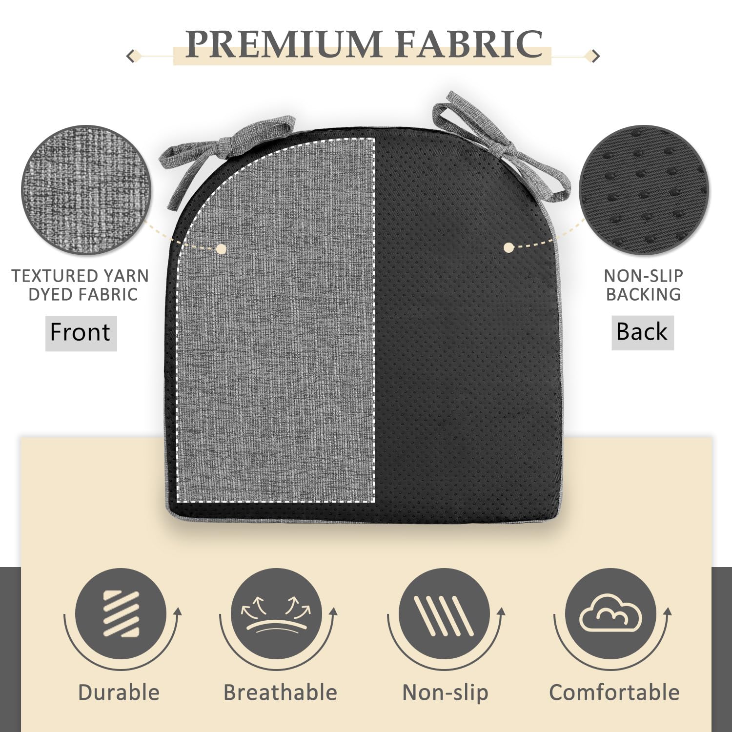 Wellsin 2-inch foam padding providing plush support
