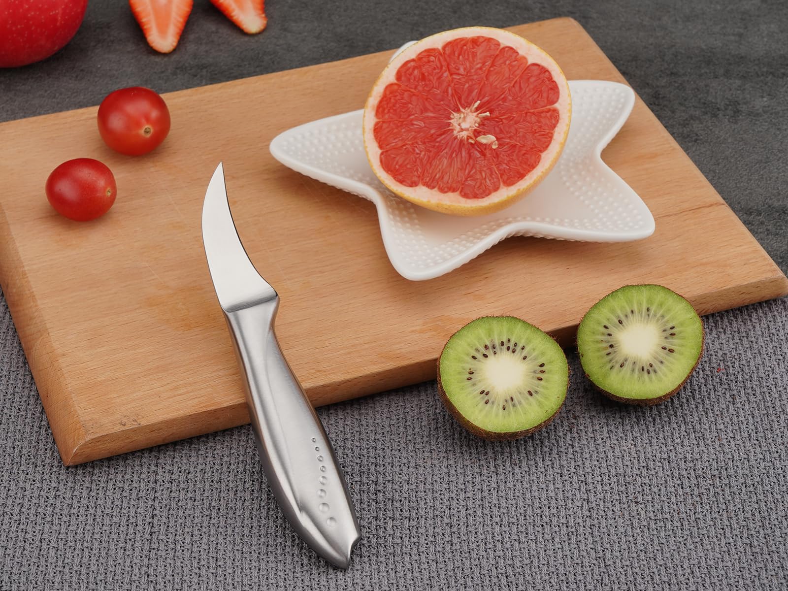 WELLSTAR Birds Beak Paring Knife silver finish for stylish kitchen tool