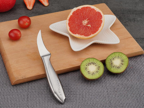 WELLSTAR Birds Beak Paring Knife silver finish for stylish kitchen tool