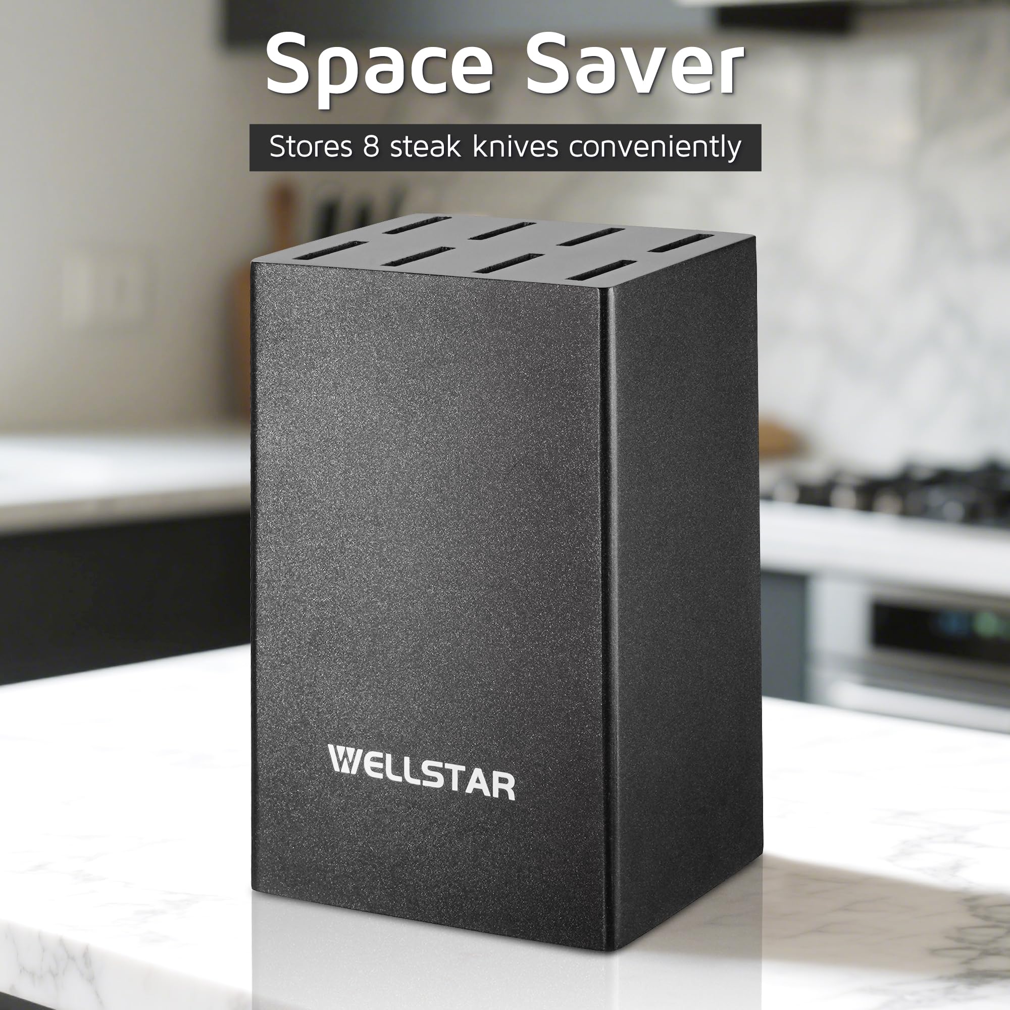 Wellstar compact design fits on countertops or inside drawers for versatile storage