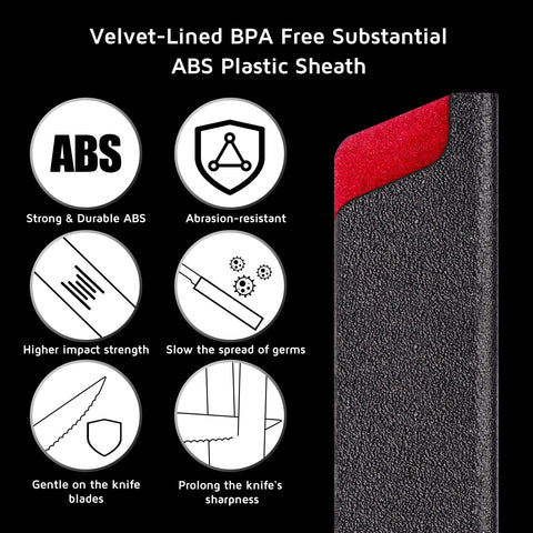 WELLSTAR felt-lined knife sheath interior protects blades from scratches