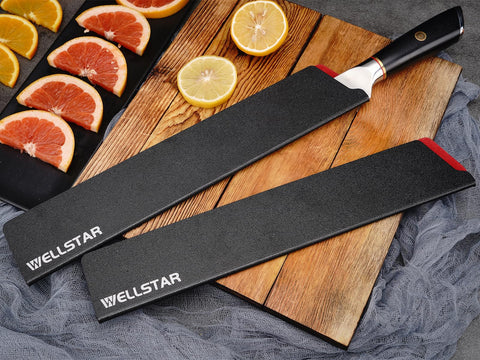 WellStar illustrated protection with soft felt lining reduces blade wear over time.