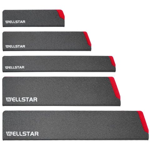 WELLSTAR knife edge guard 5pc set protects blades during storage.