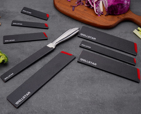 WELLSTAR Large guard fits bigger chef and slicing knives securely.