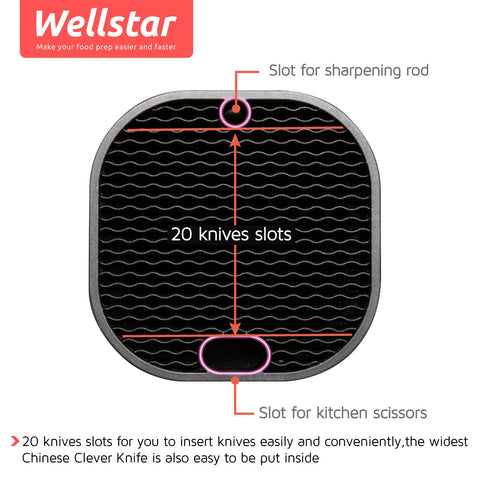 WELLSTAR bottom vent holes promote drainage after washing.
