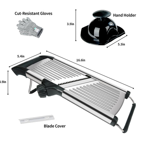 WeltonHM mandoline folding handle enables compact storage after use