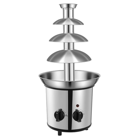 WEMAKMAK chocolate fountain with 4-tier waterfall for elegant dessert displays.