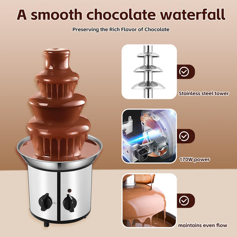 WEMAKMAK stainless steel tower resists rust and cleans easily.
