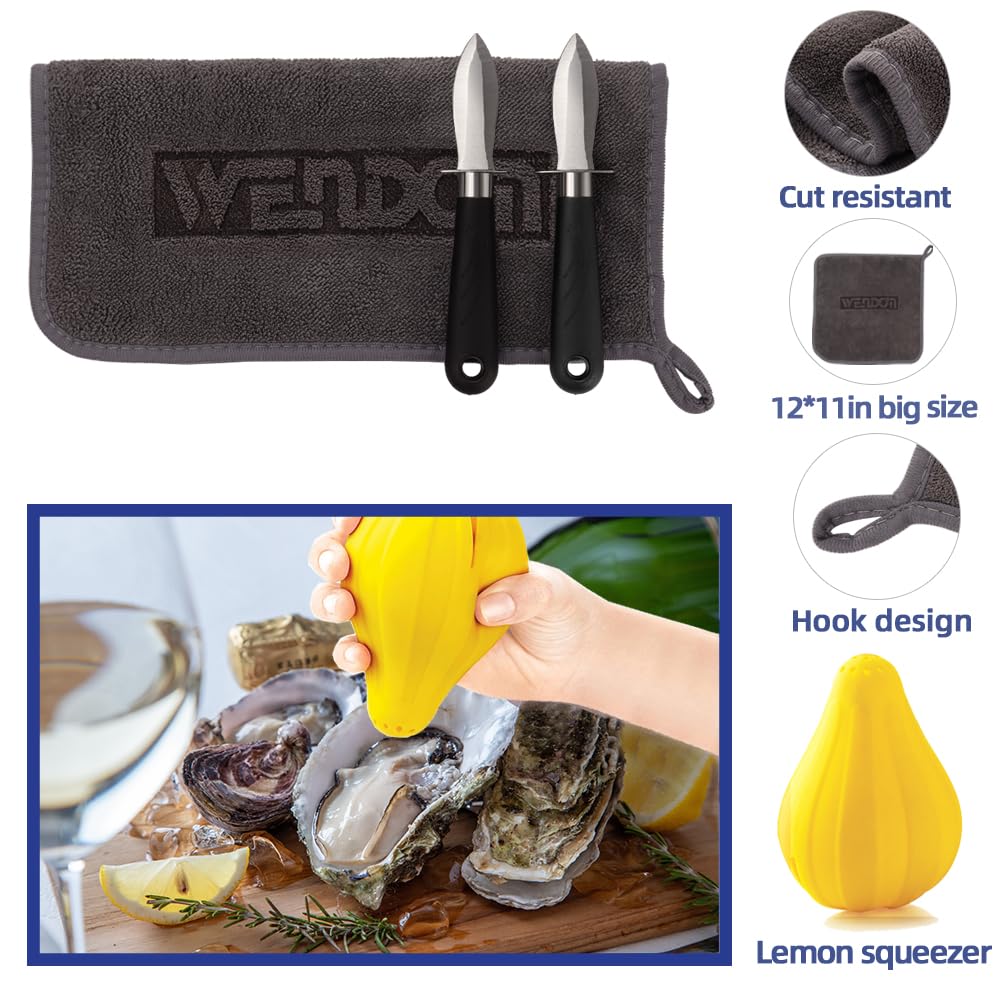WENDOM gloves non-slip grip for confident handling of slippery shells.