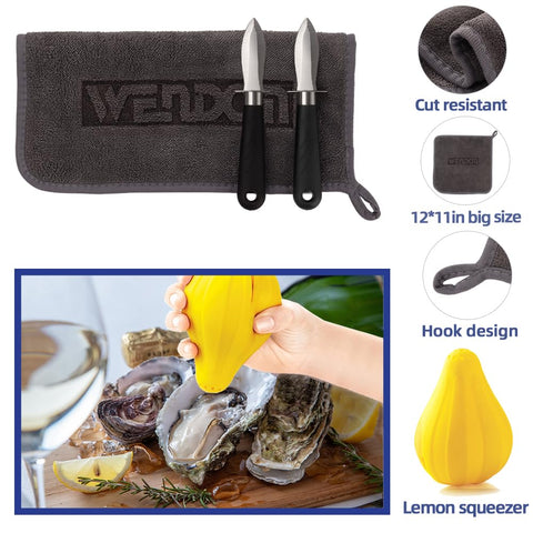 WENDOM gloves non-slip grip for confident handling of slippery shells.