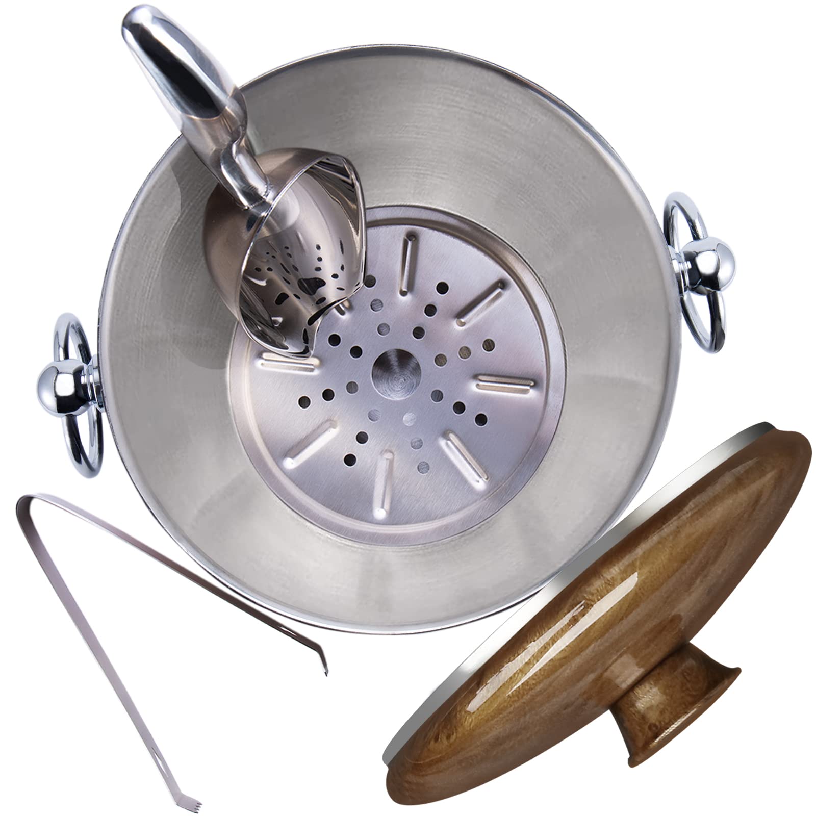 WENEGG ice bucket strainer plate keeps melted water away
