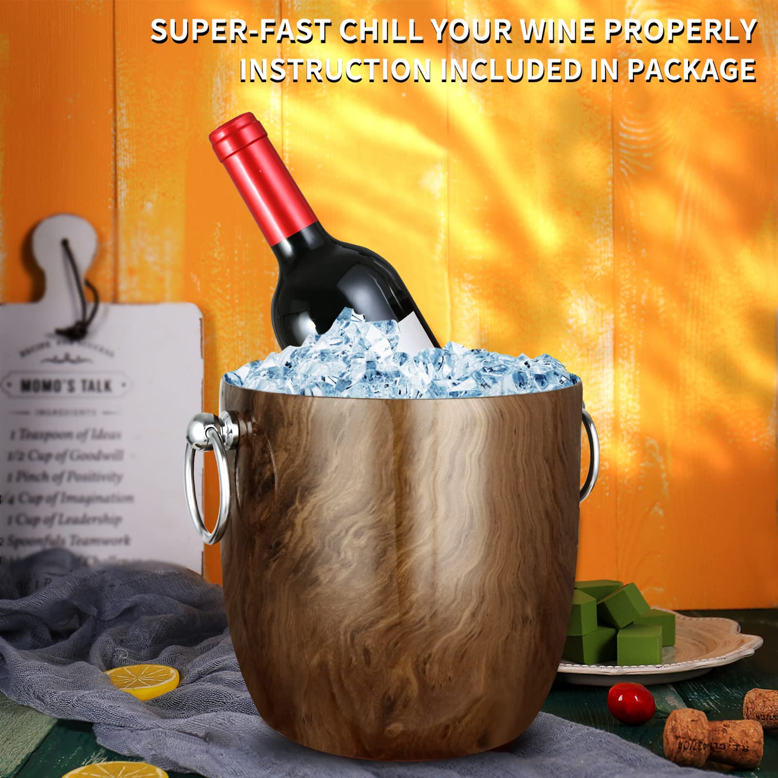 WENEGG ice bucket tongs for clean ice serving