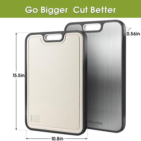 WENGTY titanium cutting board back side for meats keeps prep separate.