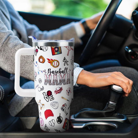 WENININOK Mother's Day gift baseball mom tumbler ideal for gifting.