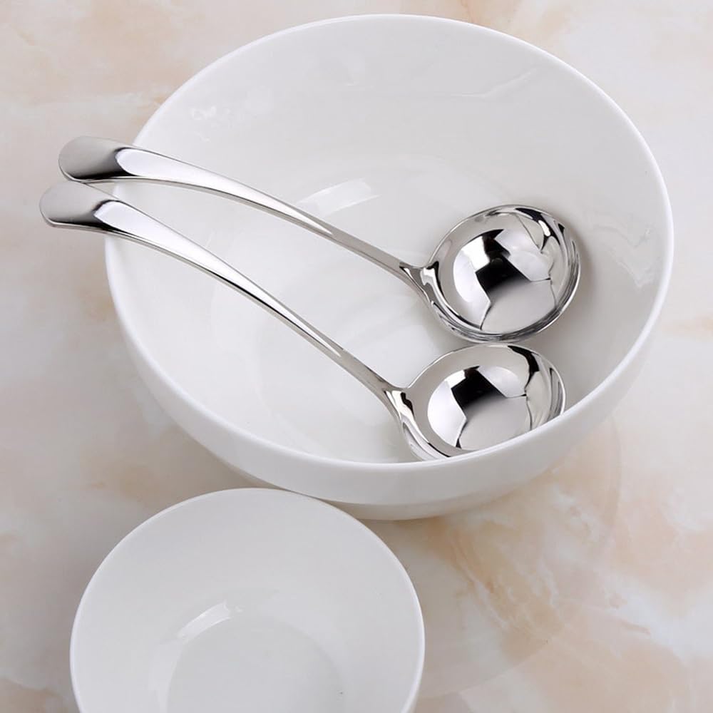 Wenkoni 7.9-inch ladle length reaches into pots safely.