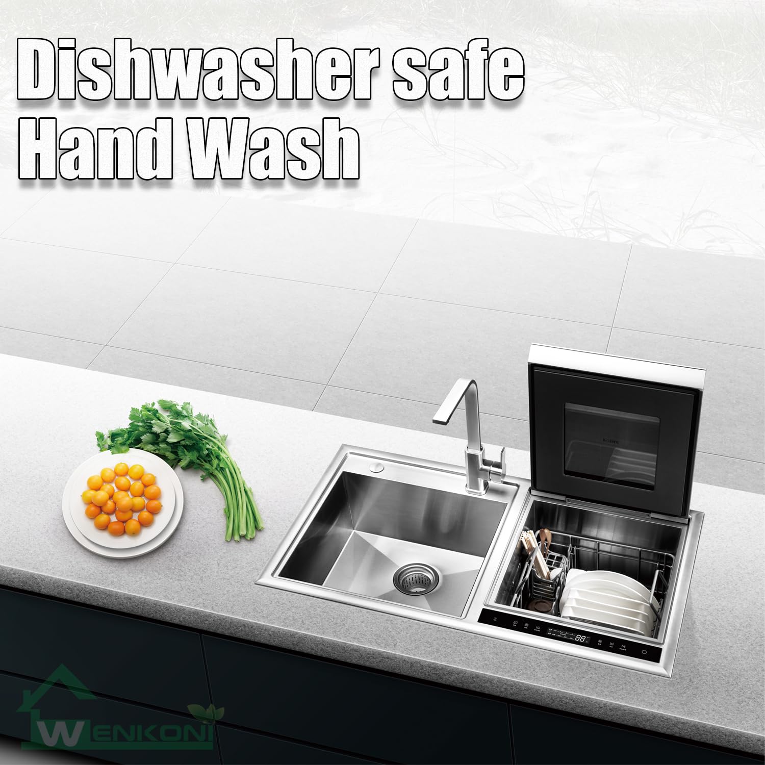 Wenkoni two-pack silver ladles for daily kitchen use.