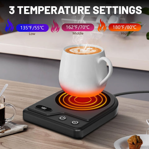 Wenvinda Mug Warmer with auto shutoff ensures safe unattended use