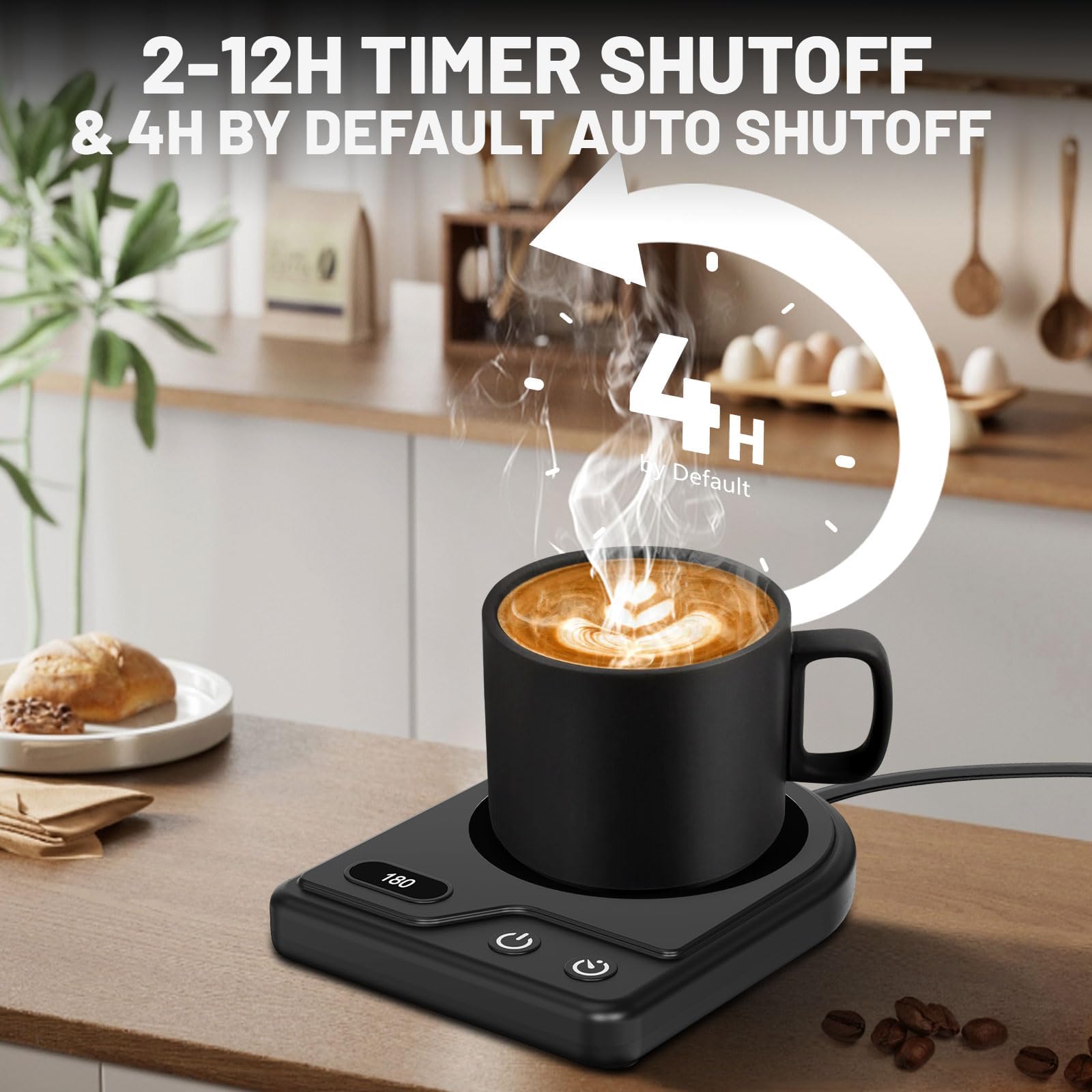 Wenvinda Mug Warmer surface is waterproof and easy to wipe clean