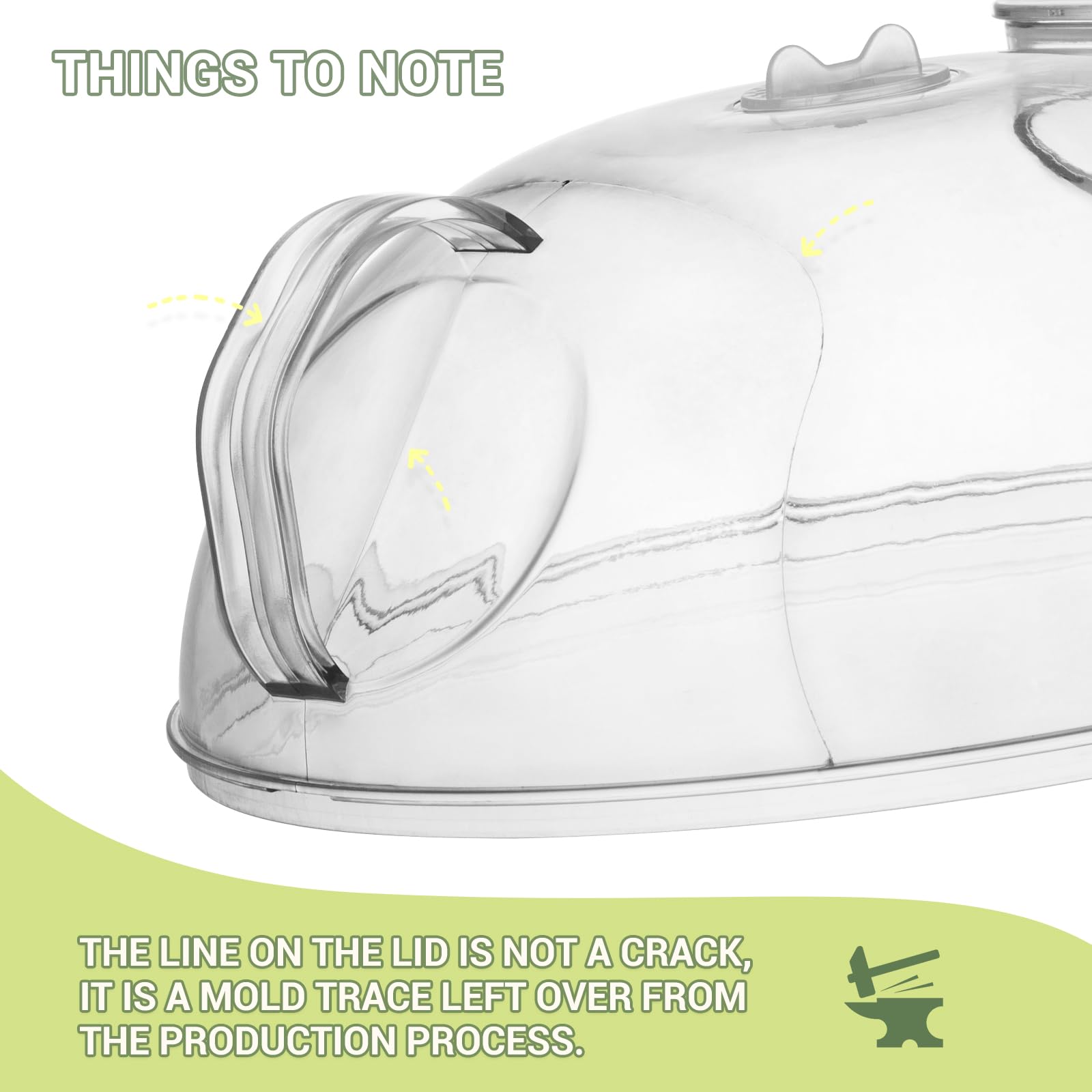 WENWELL integrated handle stays attached for safer use.