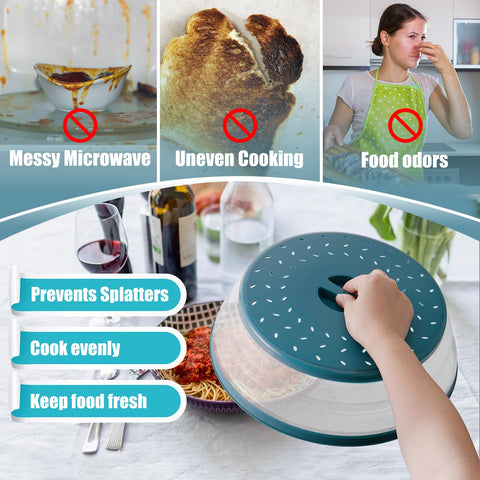 WENWELL plate/bowl guard placed over a dish to prevent splatter