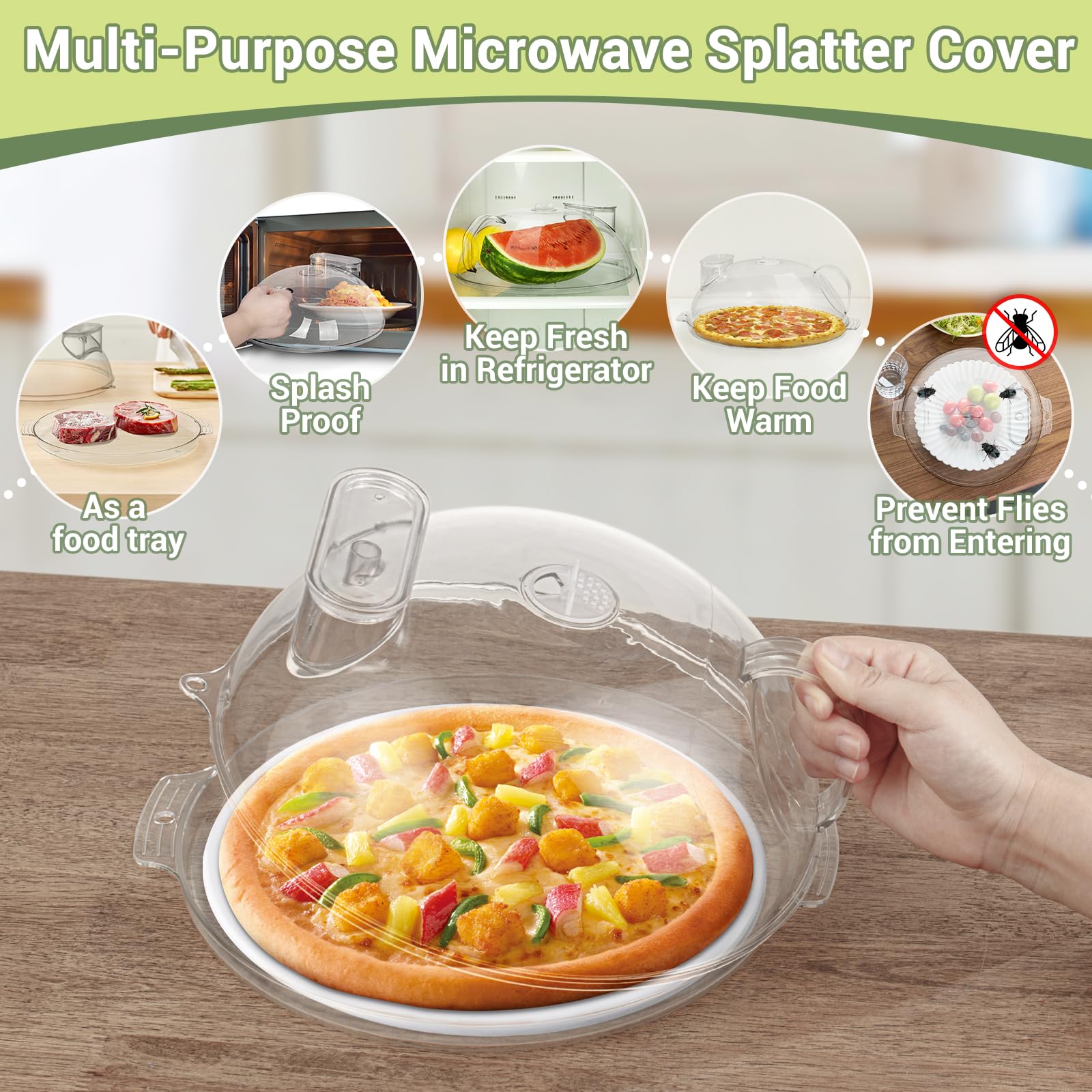 WENWELL serving tray lid used as steam tray for moist dishes.