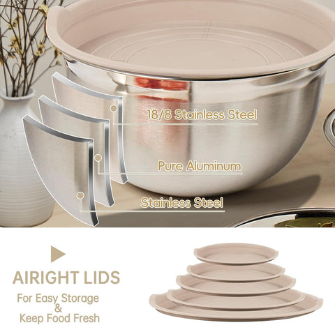 WEPSEN 2QT bowl perfect for whisking and mixing smaller portions