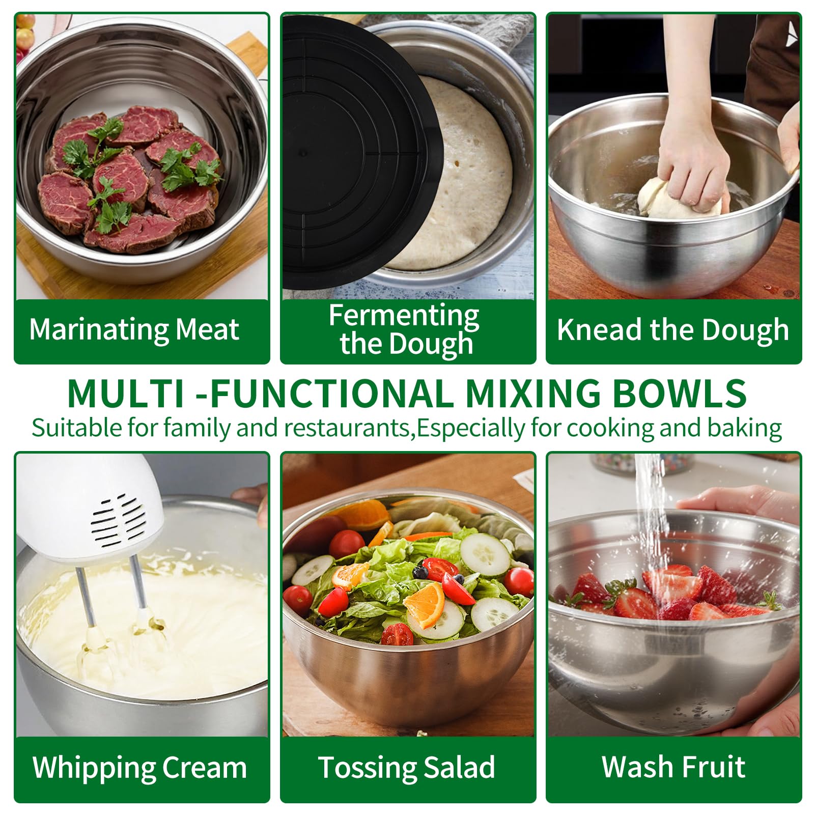 WEPSEN baking tools including brush, spatula, and whisk