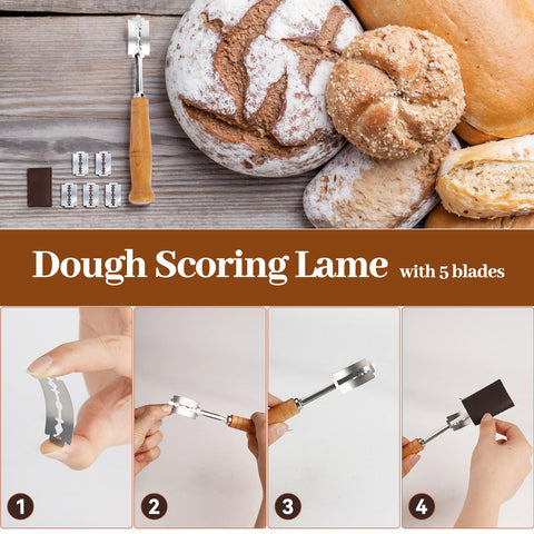 WEPSEN dough cutting knife for clean, even bread portions.