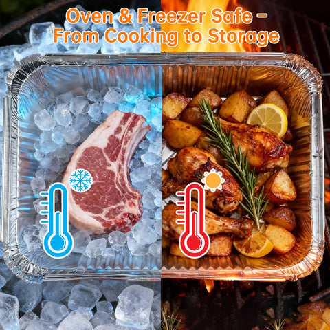 WEPSEN eco-friendly disposable pans simplify cleanup after gatherings and meals