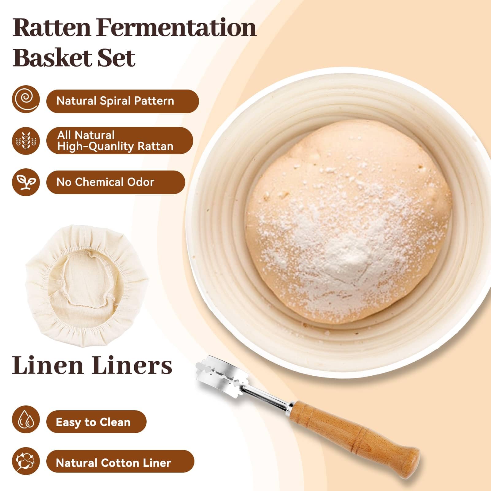 WEPSEN flour mixing stick for precise hydration and consistency.