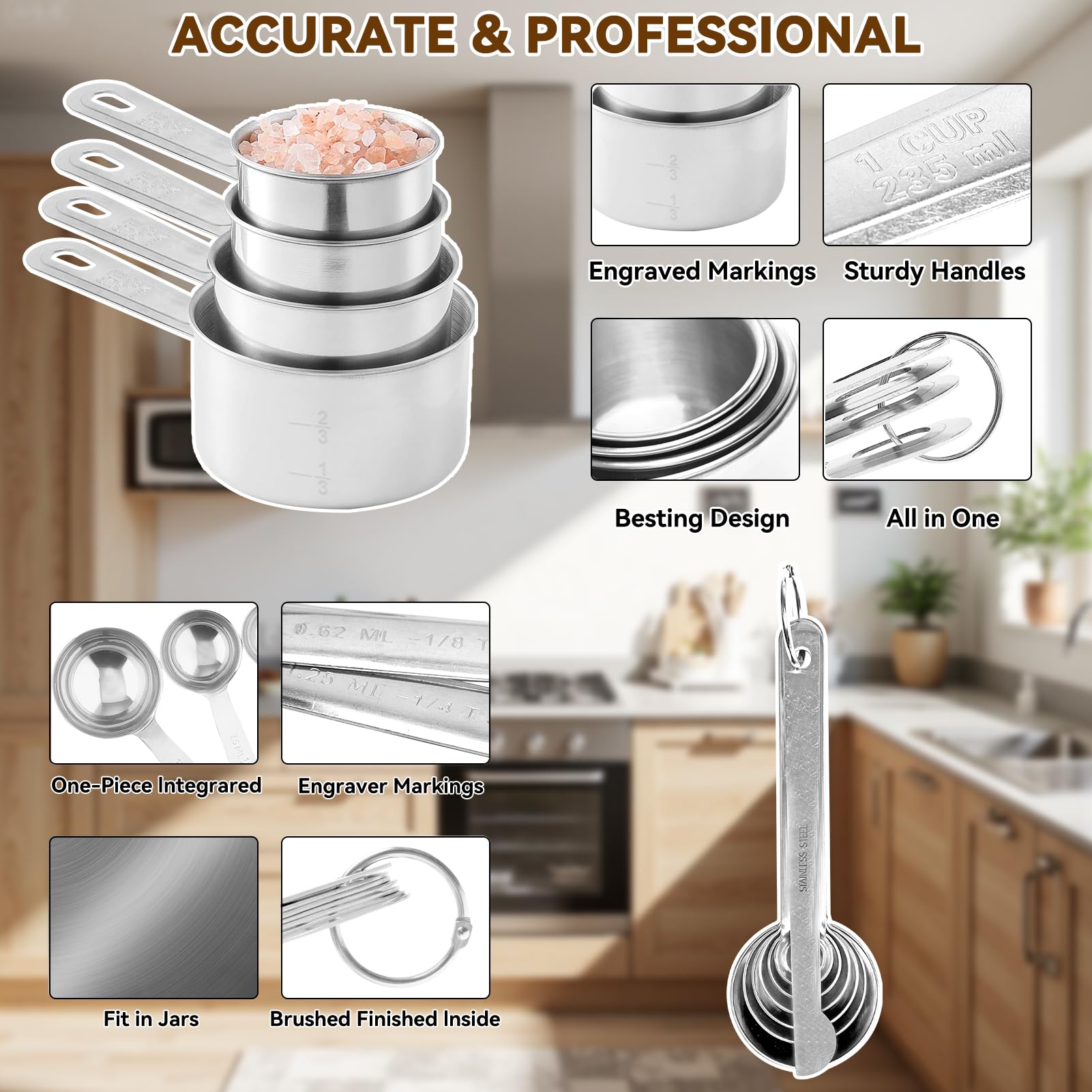 WEPSEN kitchen set showing nesting design to reduce clutter