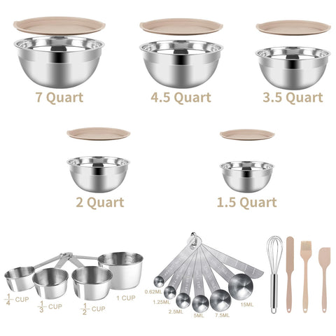 WEPSEN measuring cups and spoons included for precise prep
