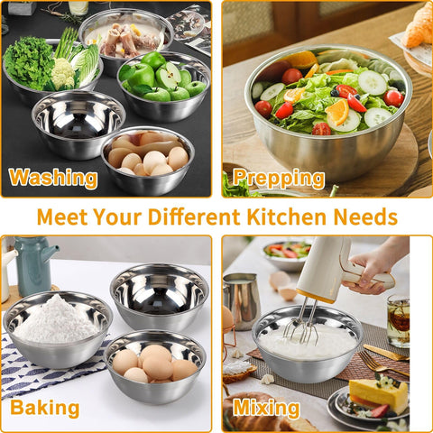 WEPSEN measuring cups and spoons set for precise ingredient portions.