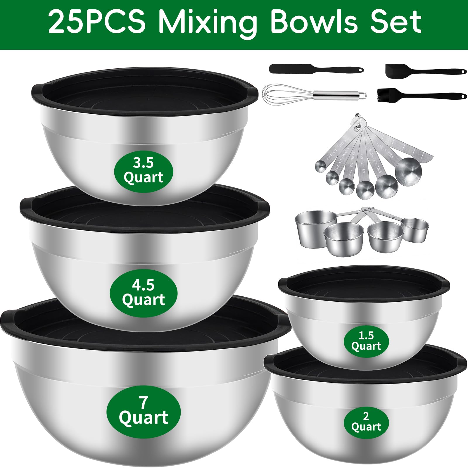WEPSEN measuring cups and spoons for precise ingredients