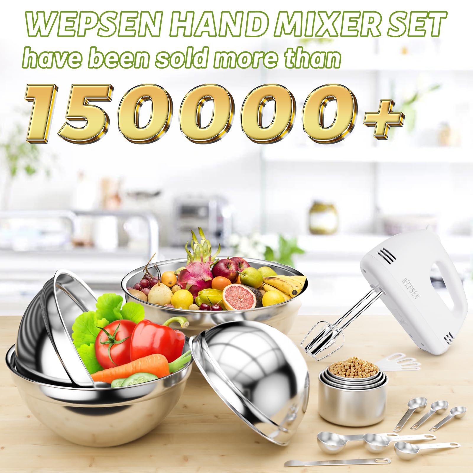 WEPSEN nesting bowls set for compact storage