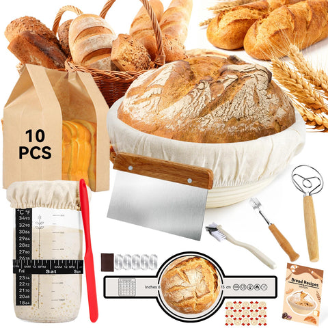 WEPSEN sourdough jar 800ml to nurture active starter and larger loaves.