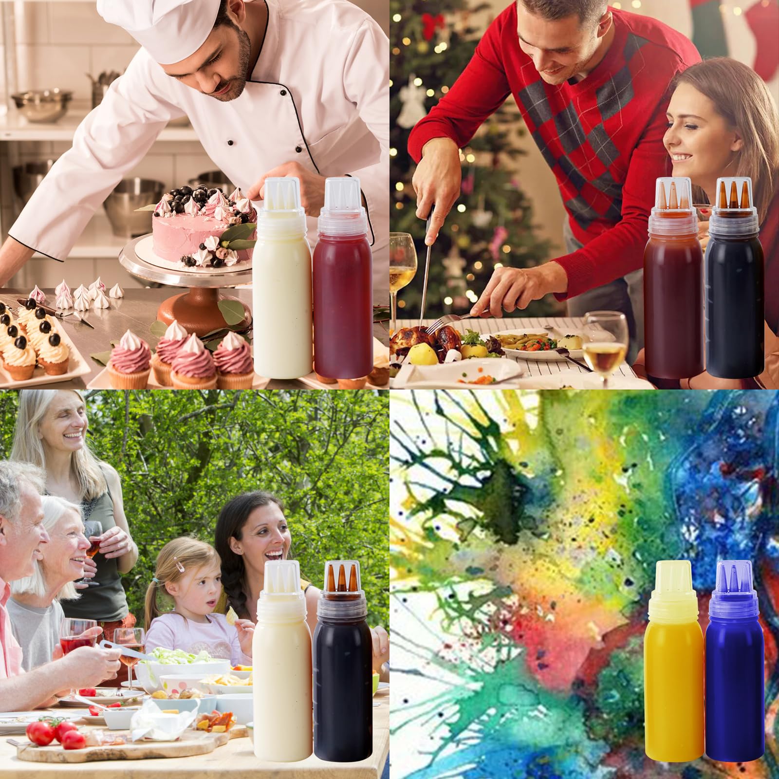 Werduoland 13oz bottles offering ample capacity for sauces and dressings.