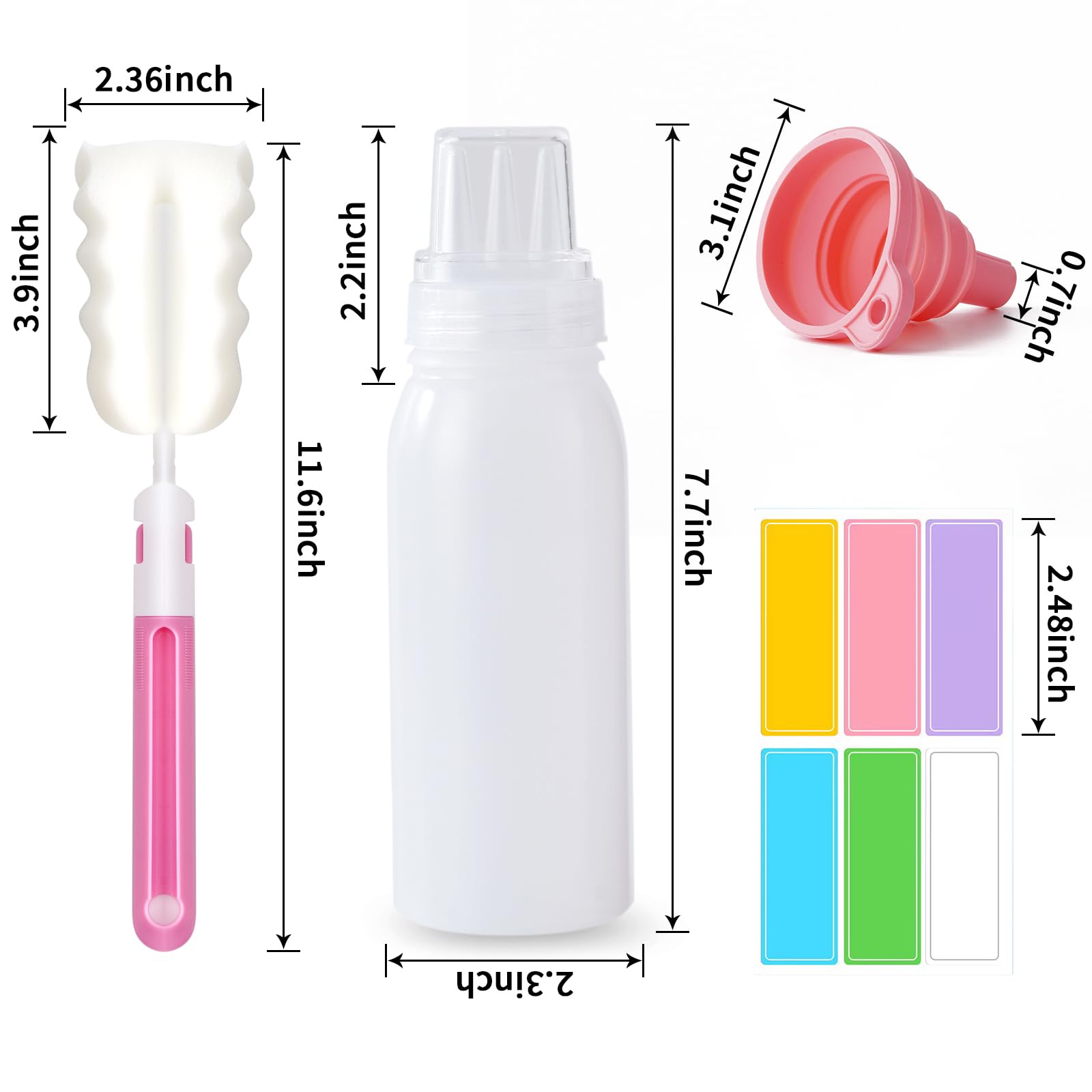 Werduoland squeeze bottle nozzles for precise, even dispensing of sauces.