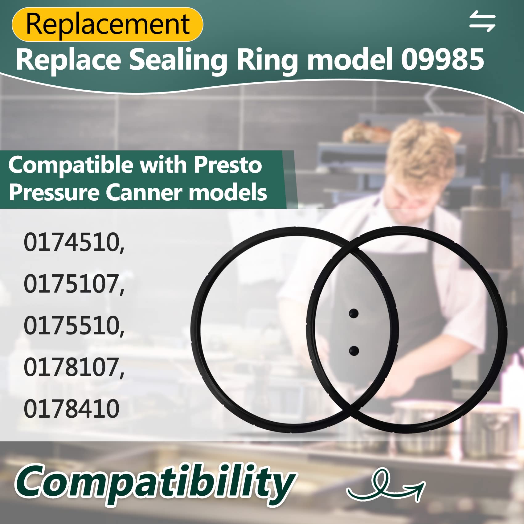 Flexible seal helps maintain consistent pressure during canning and cooking tasks.